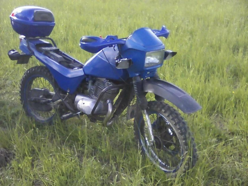 Мотоцикл Сова синий