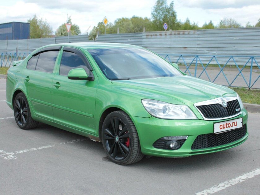 Шкода октавия а5 рс зеленая
