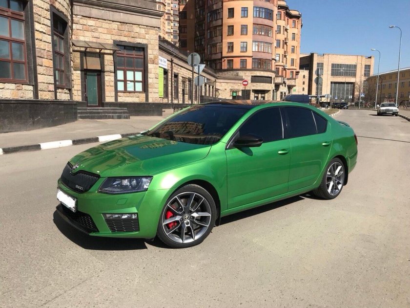 Шкода РС зеленая