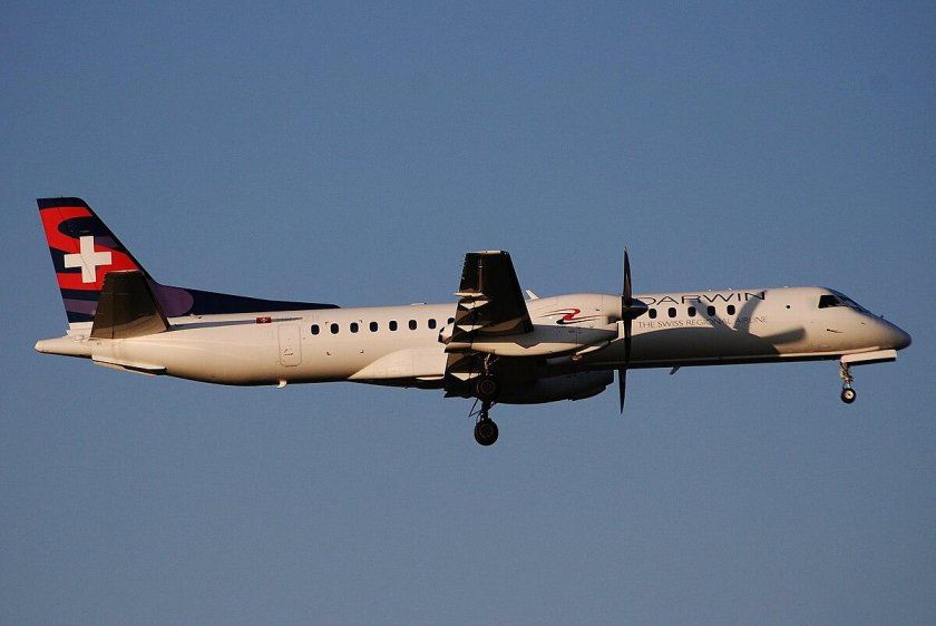 Saab 2000 самолет