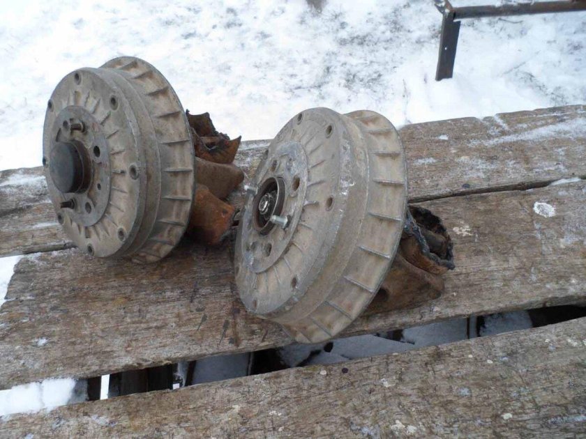 Колеса от Жигулей на мотоблок