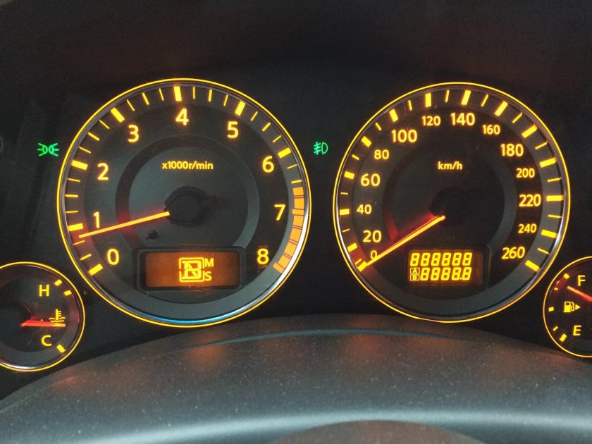 Инфинити ФХ 35 приборная панель