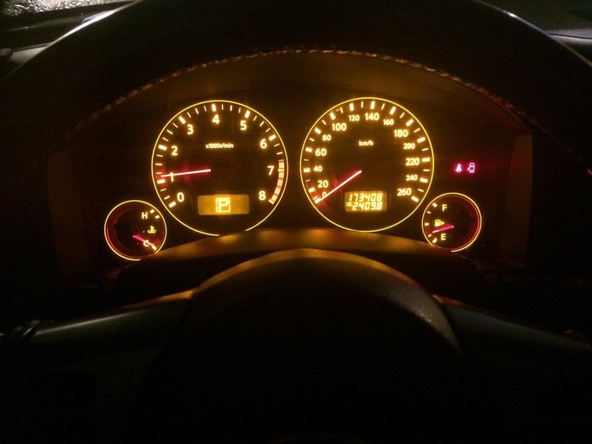 Инфинити ФХ 35 приборная панель