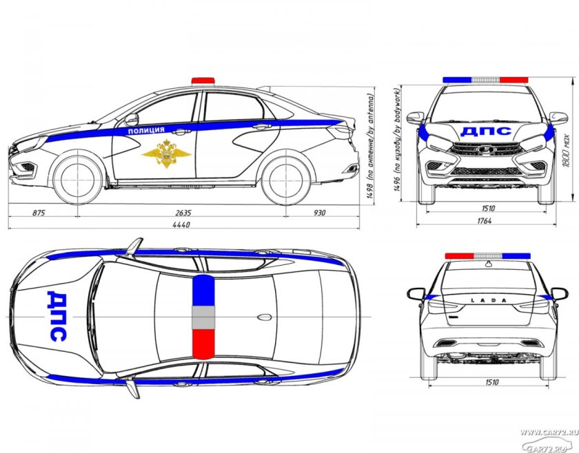 Лада Веста ng чертёж