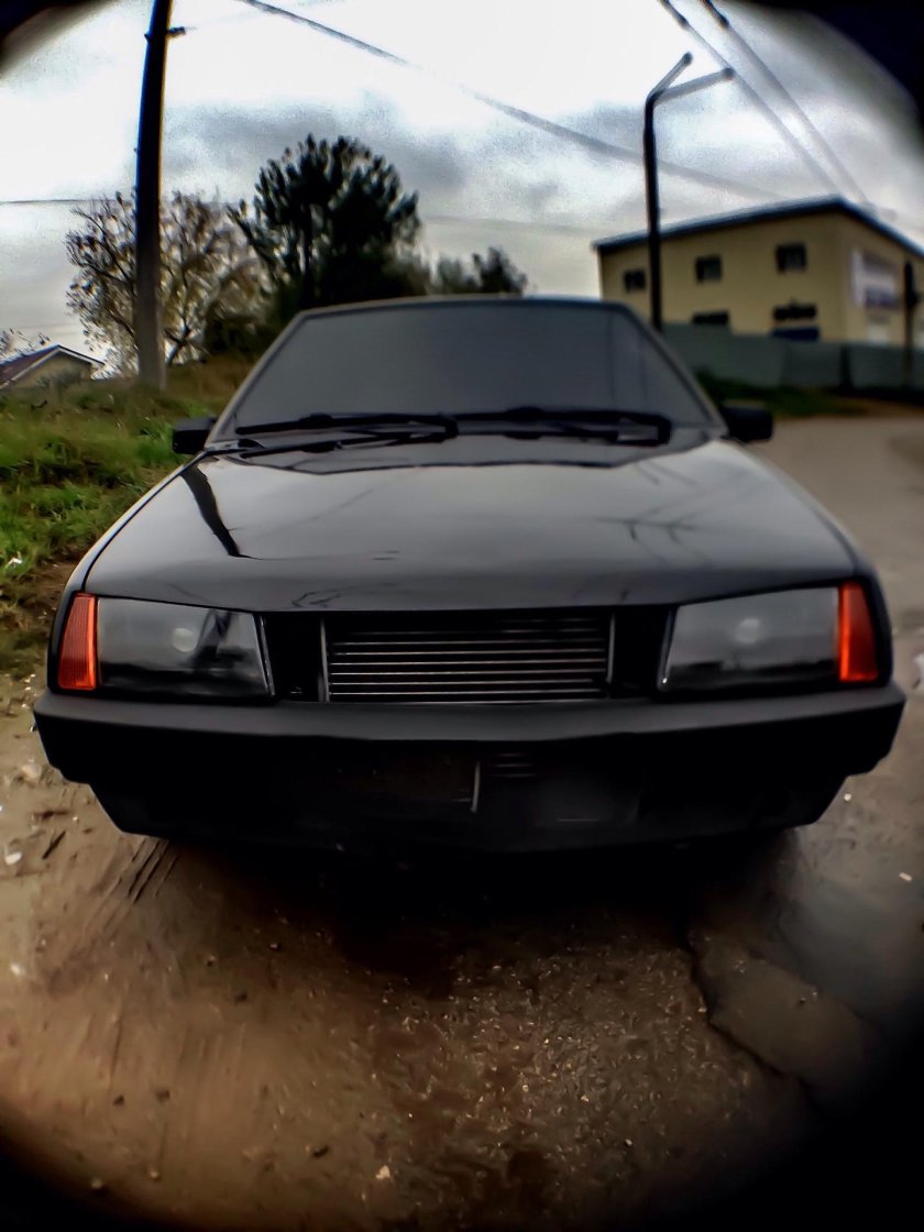 Затемненные фары ВАЗ 2109