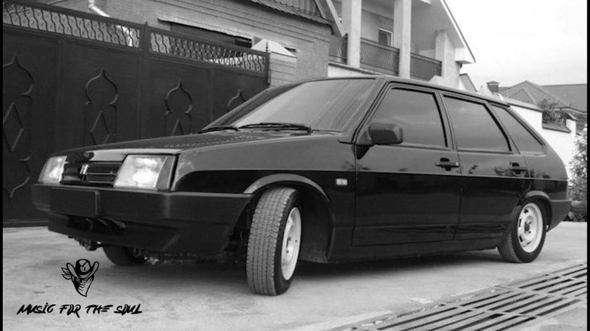 Лада 2109 черная тонированная