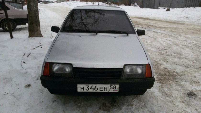 Черные фары ВАЗ 2109