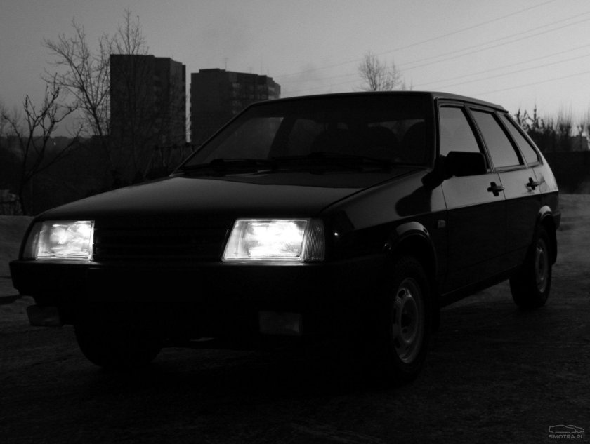 Лада 2109 черная тонированная