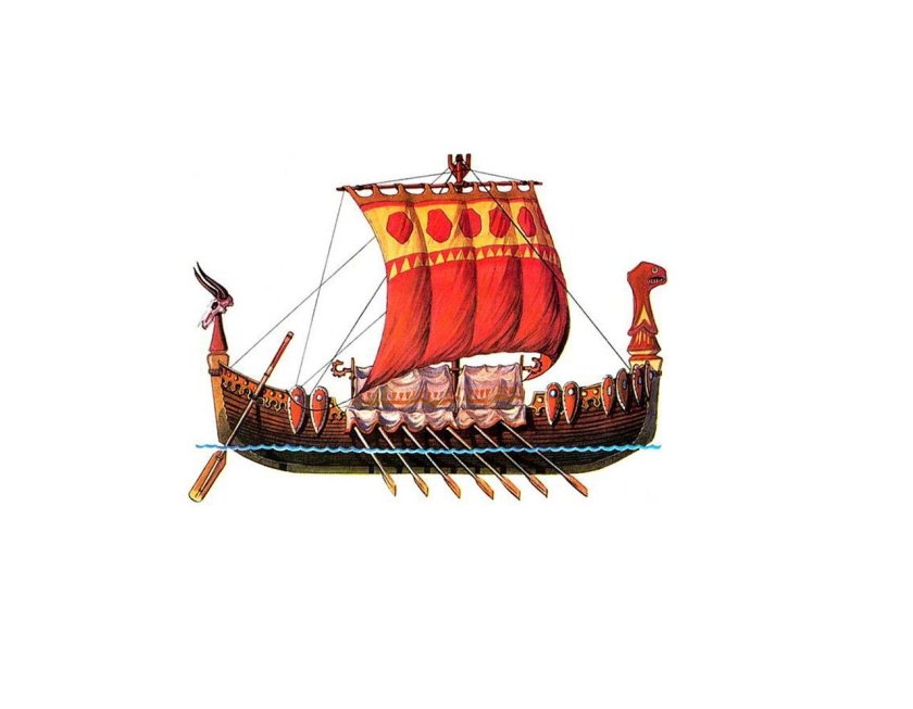 Корабль Ладья древней Руси