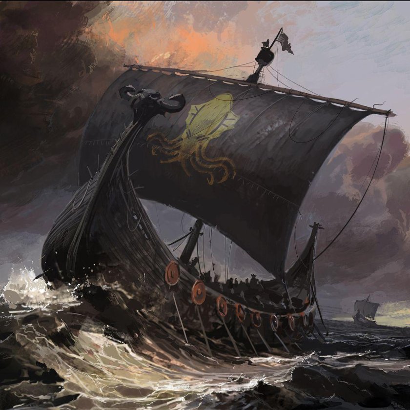 Лодка викингов дракар