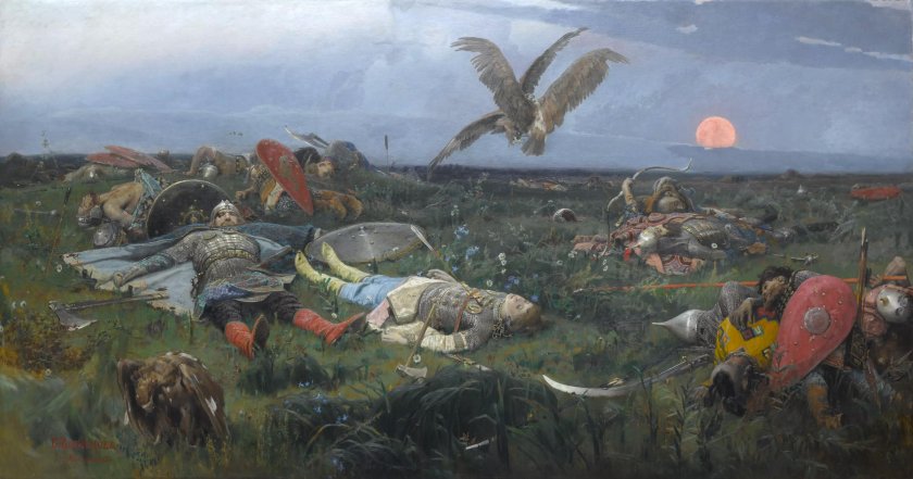 После побоища Игоря Святославича с половцами 1880 Васнецов