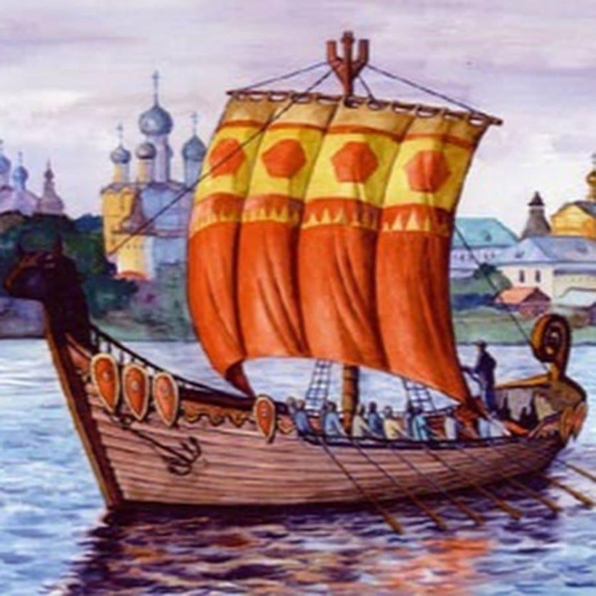 Корабль Ладья древней Руси