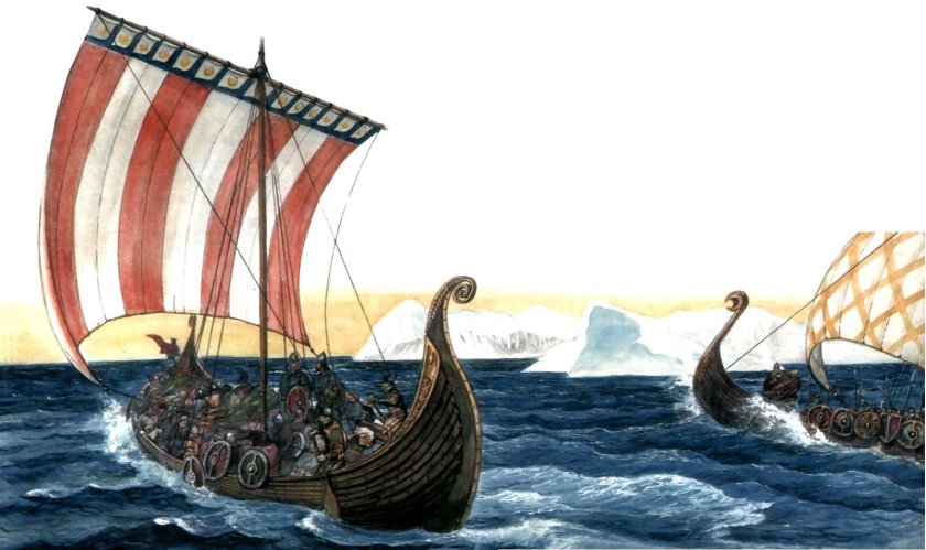 Корабль викингов Драккар