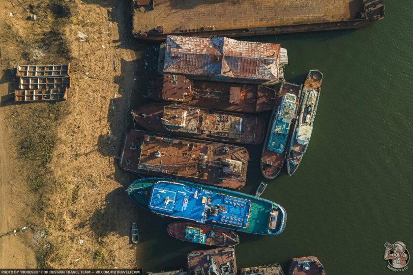 Затон Новосибирск кладбище кораблей