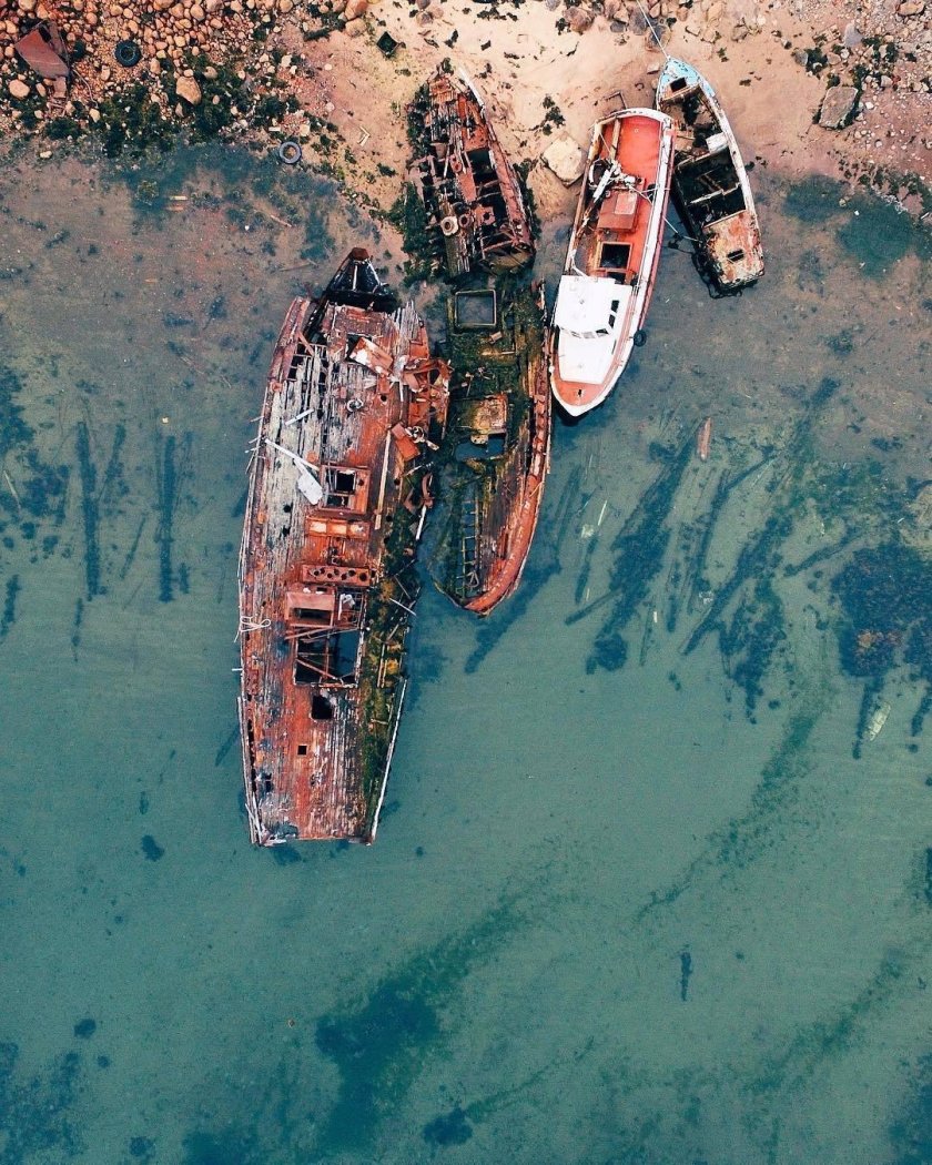 Кладбище кораблей Териберка