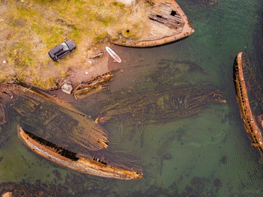 Мурманск Териберка кладбище кораблей