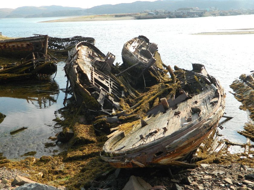 Мурманск Териберка кладбище кораблей