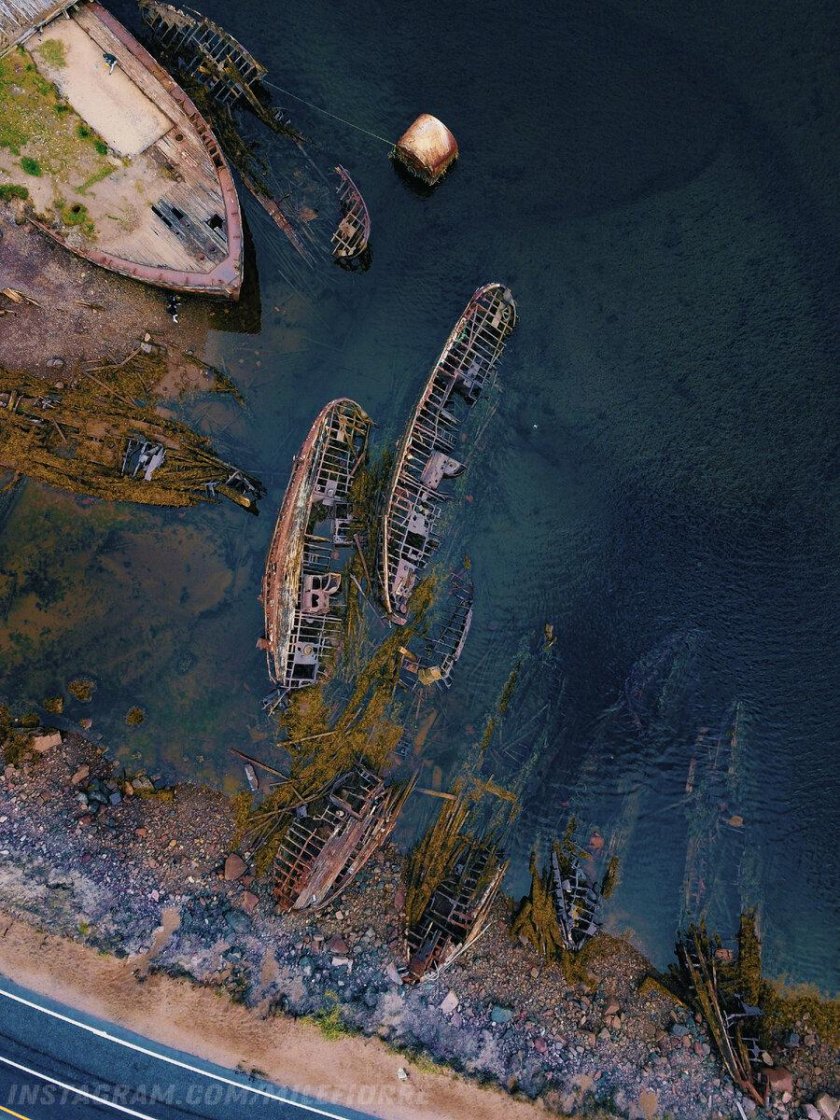 Мурманск Териберка кладбище кораблей