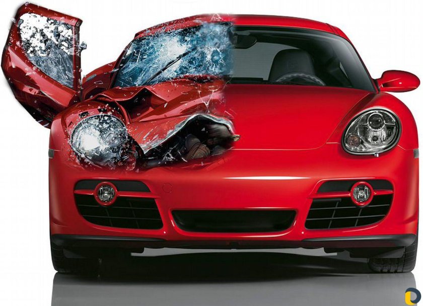 Разбитое авто