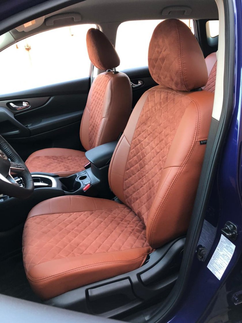 Чехлы Кашкай j10 алькантара