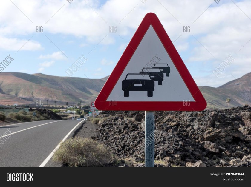 Предупреждающий знак затор