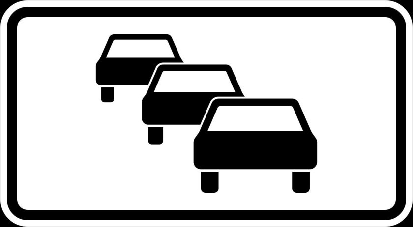 Дорожный знак автомобиль