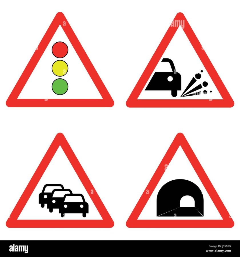 Треугольные дорожные знаки