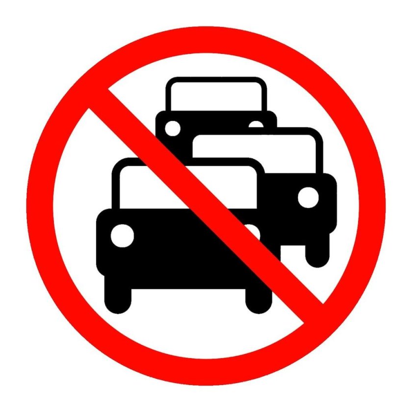 Впереди затор знак