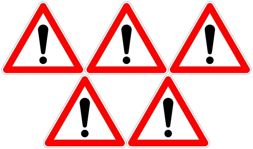 Дорожный знак Прочие опасности 1.33