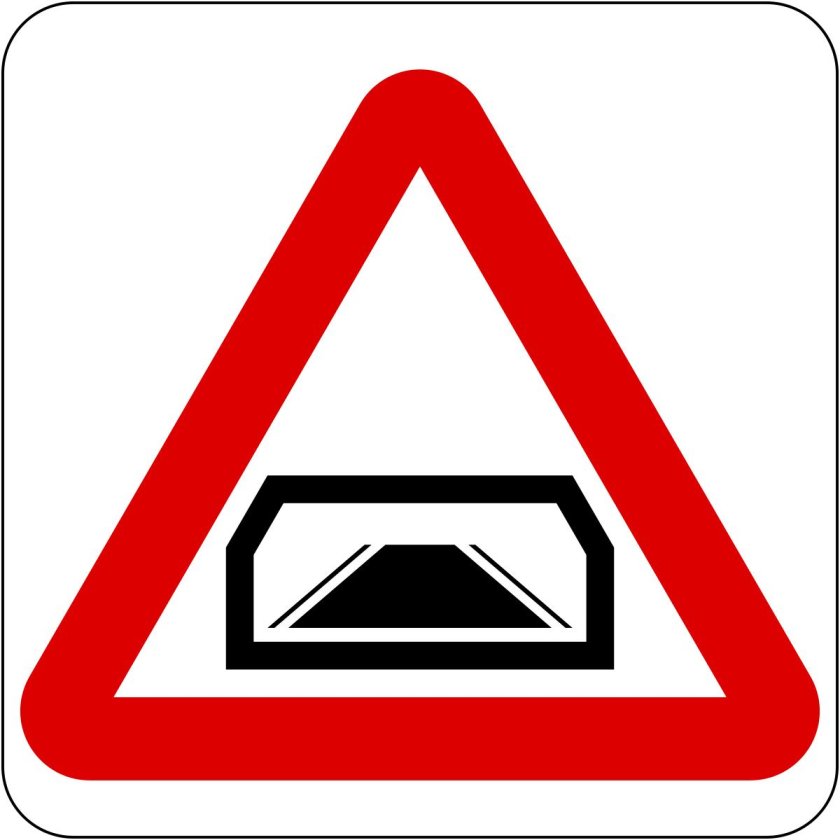 Знак тоннель