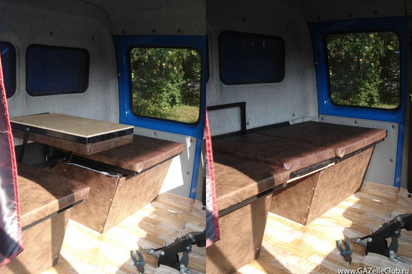 Газель фермер салон спальник