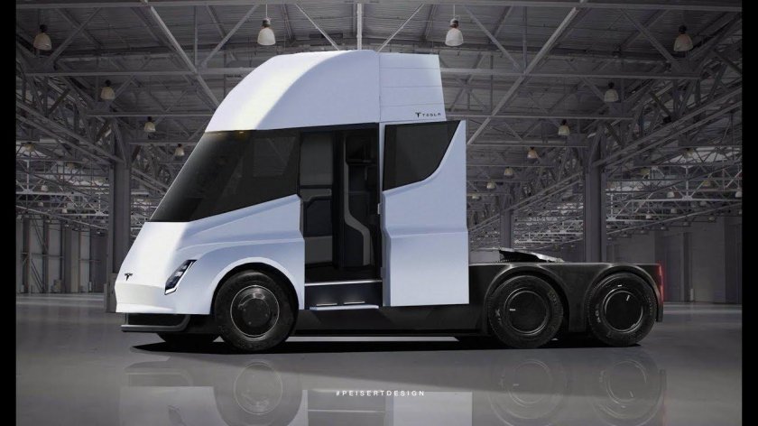 Электрический грузовик Tesla Semi