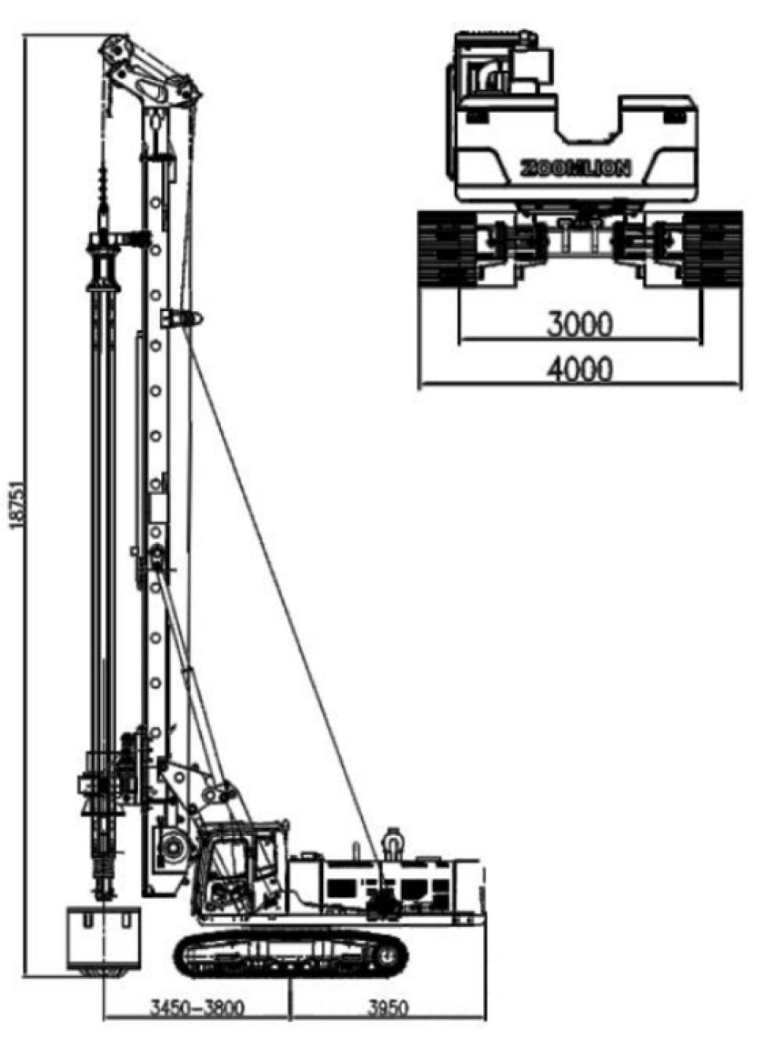 Роторная буровая Зумлион zr300d
