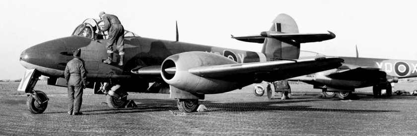 Gloster Meteor f.8 prone Pilot