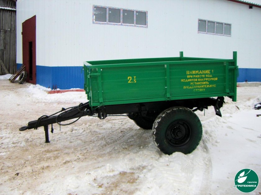 Полуприцеп тракторный самосвальный 1птс-2