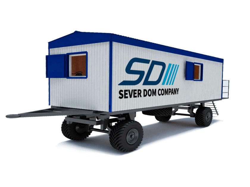 Прицеп шасси 8574 вагон дом "