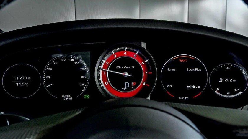 Приборная панель Porsche 911