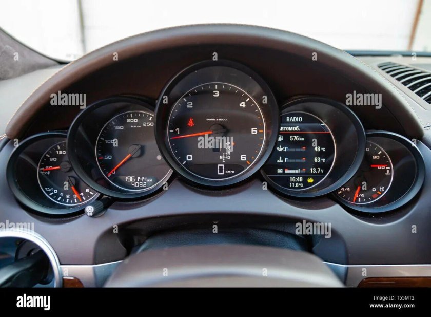 Приборная панель Порше Кайен