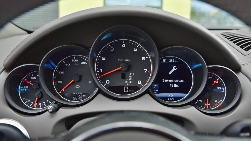 Приборная панель Порше Кайен