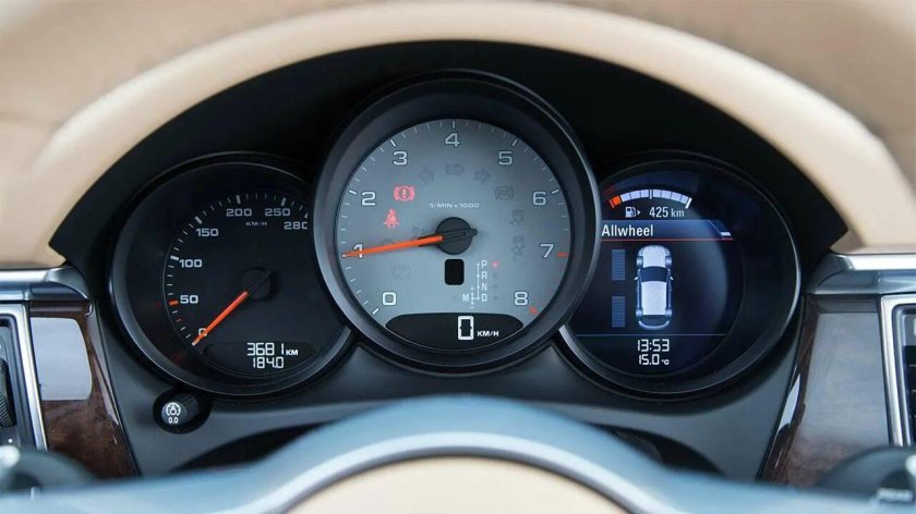 Porsche Macan панель приборов