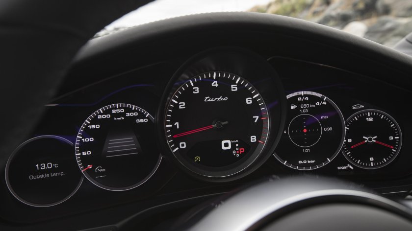 Porsche Panamera приборная панель
