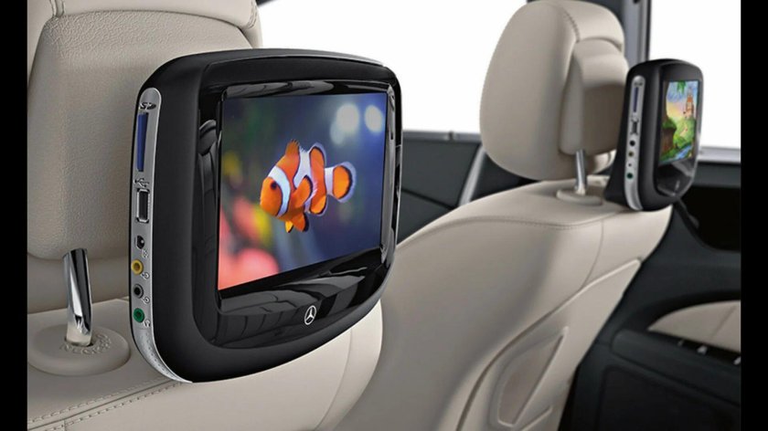 Мониторы для задних пассажиров Mercedes