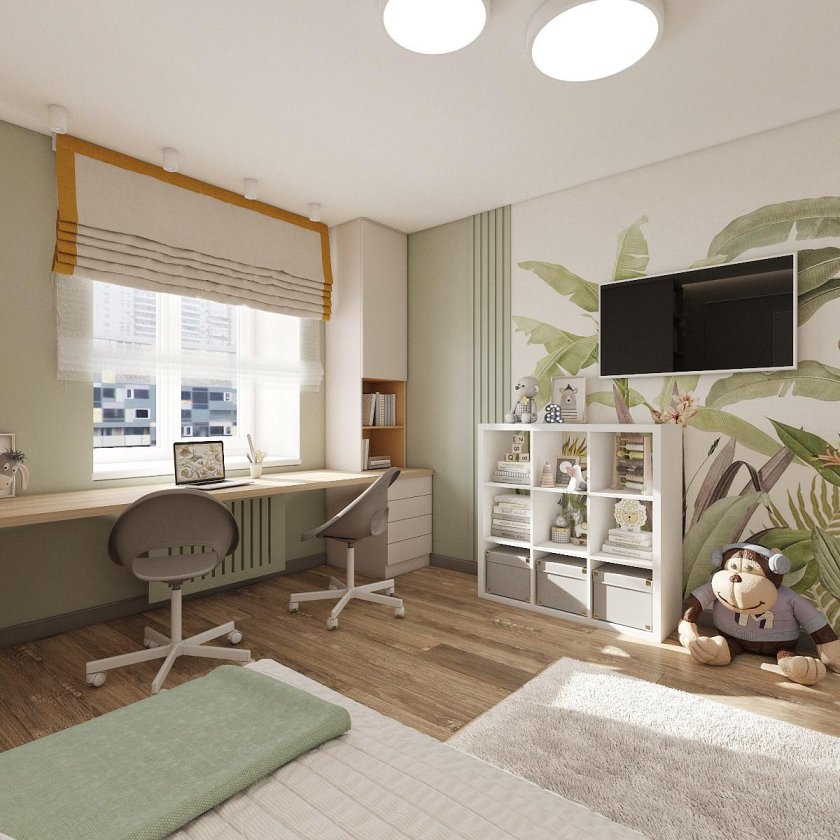 Детская комната для мальчика и девочки