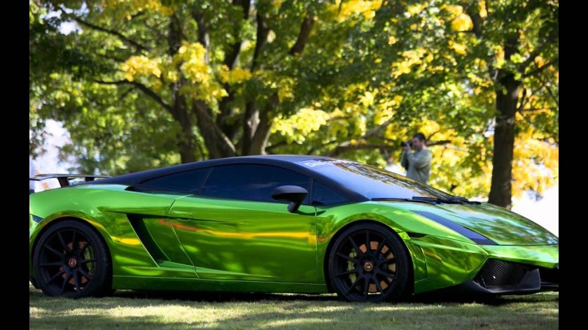 Ламборджини Галлардо зеленая