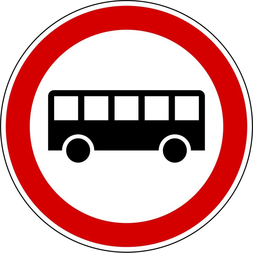 Road sign Bus