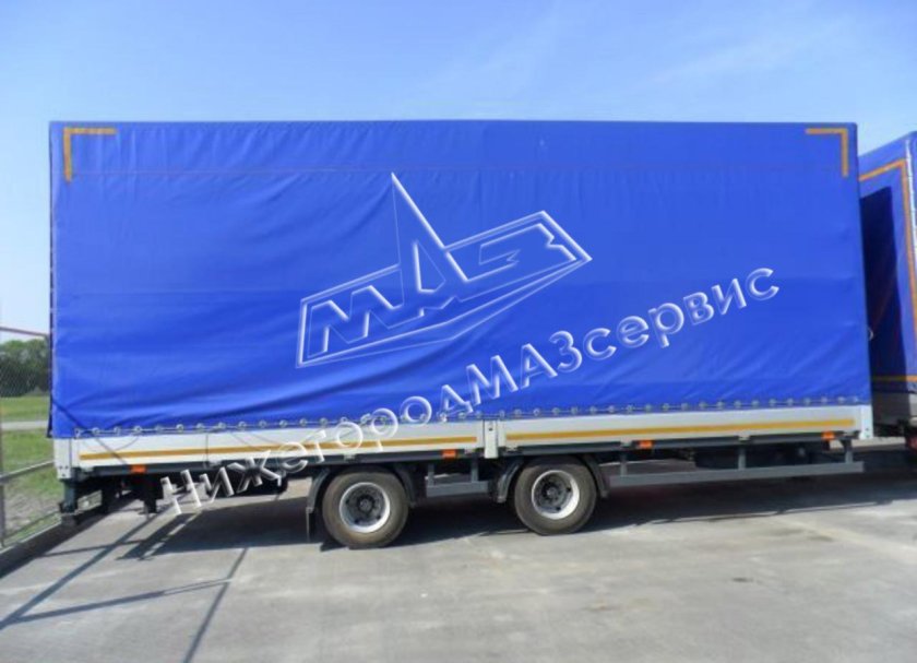 МАЗ 4370 бортовой с прицепом
