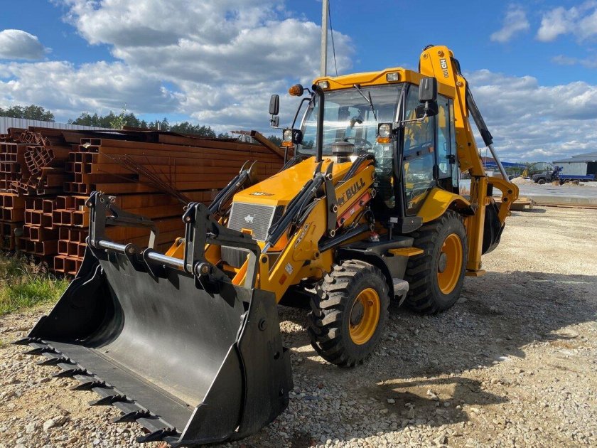 Bull hd100 экскаватор погрузчик