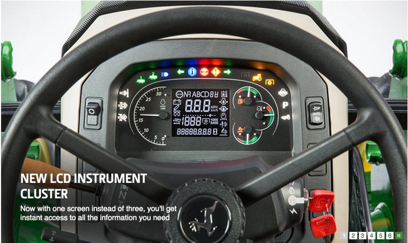 John Deere Gator приборная панель