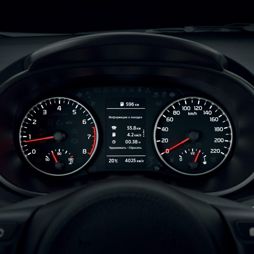 Панель приборов "supervision" c цветным дисплеем TFT 4.2