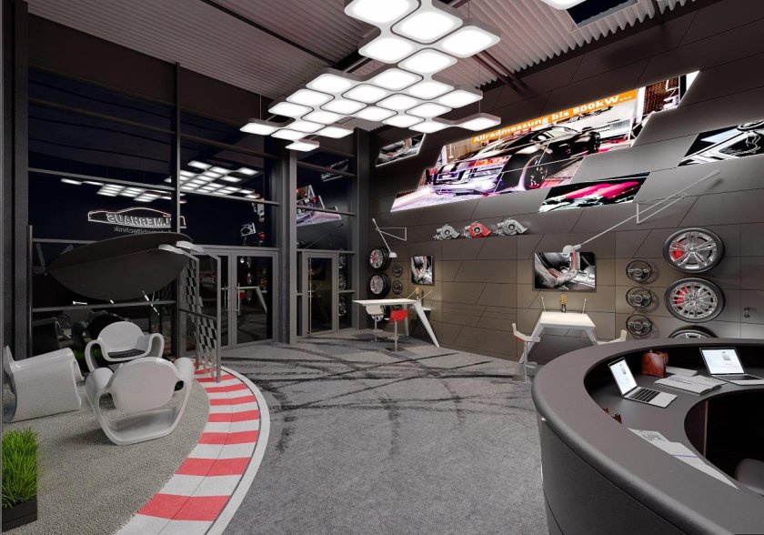 Интерьер гаража